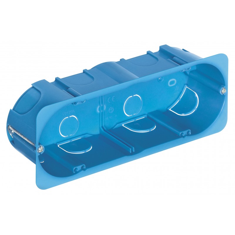 Scatola incasso Vimar 6/7 moduli pareti leggere azzurro V71706 Scatola incasso Vimar 6/7 moduli pareti leggere azzurro V71706